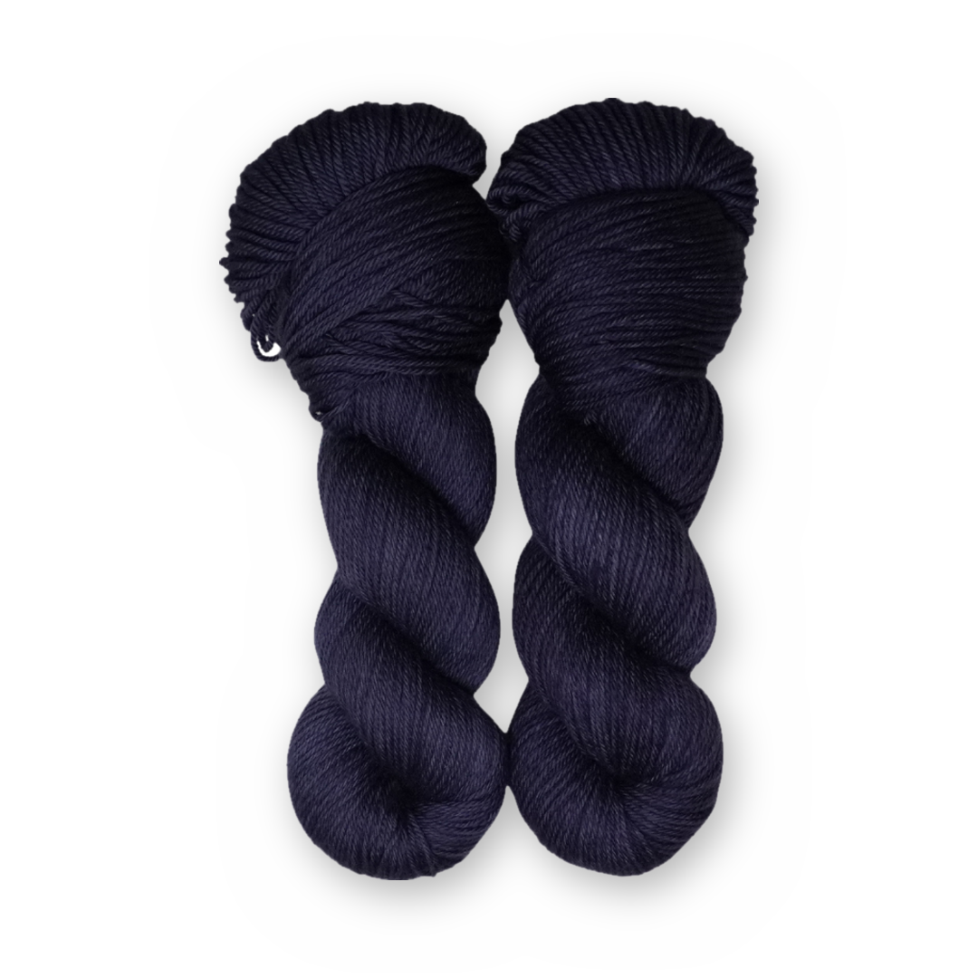 Inkwell DK Sock Set main color: Inkwell Color Bar Plush DK weight yarn, 100g skein