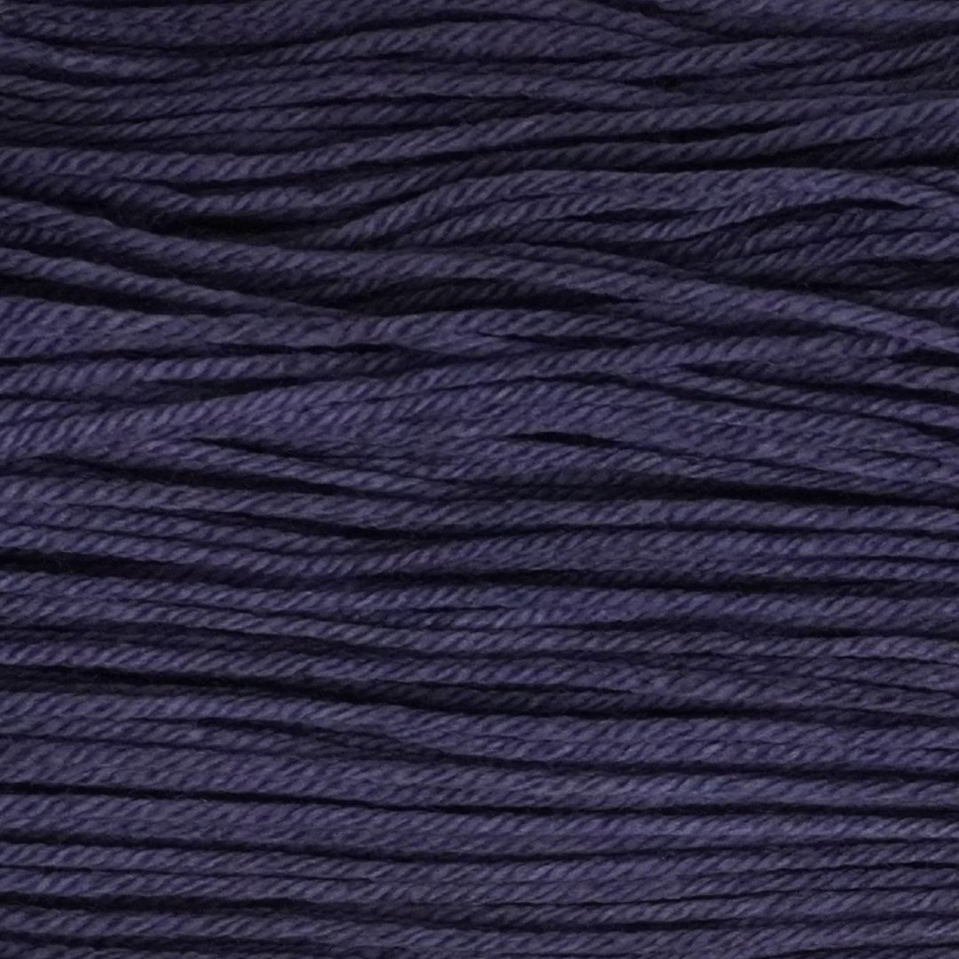 Inkwell Color Bar Plush DK weight yarn, close-up of the color