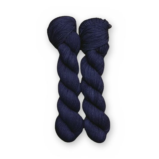 Inkwell Color Quartet main color: Inkwell Color Bar Plush Sock fingering weight yarn, 50g skein