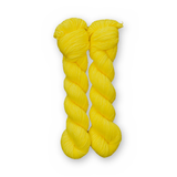 Lemon Color Bar Plush DK weight yarn, 50g skein