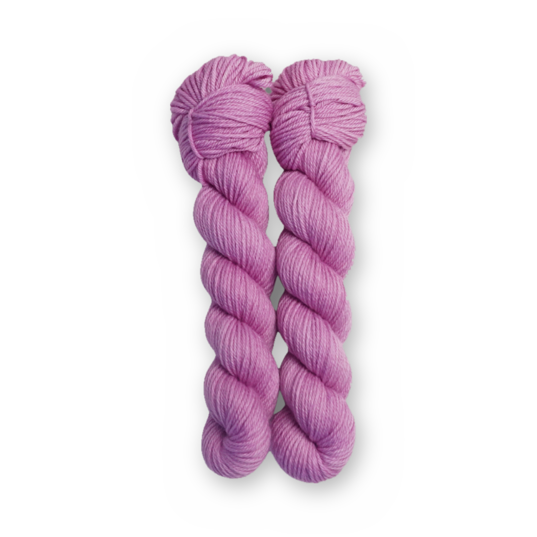 Love Struck Color Bar Plush DK weight yarn, 50g skein shown for color