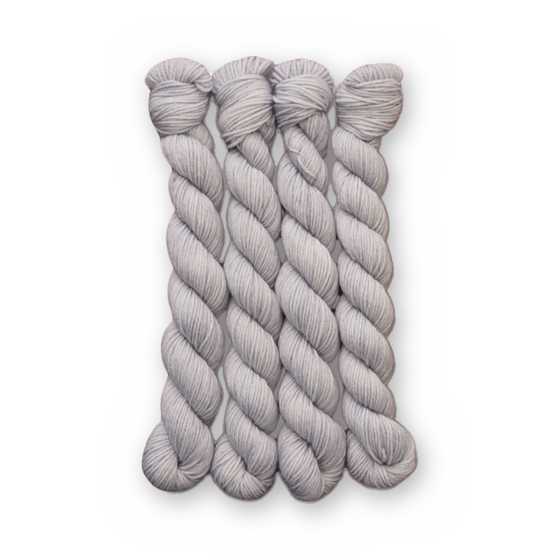 Master of Disaster Color Bar Plush Sock fingering weight yarn, 20g mini skein