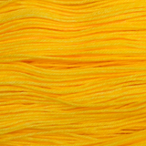 Oh My Gourd Color Bar Plush Sock fingering weight yarn, close-up of the color