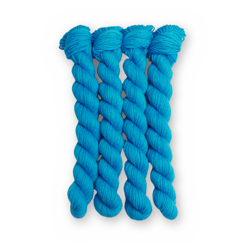 Party Favor Color Bar Plush Sock fingering weight yarn, 20g mini skein