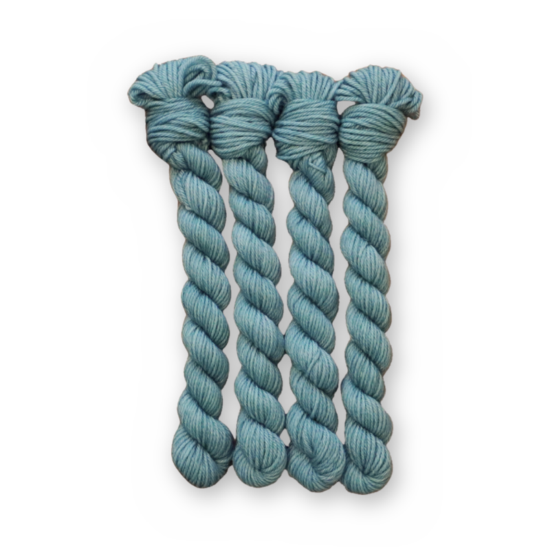Patina Color Bar Plush DK weight yarn, 20g mini skein