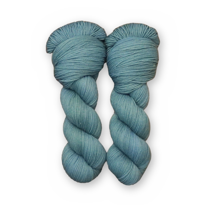 Patina Sock Set main color: Patina Color Bar Plush Sock fingering weight yarn, 100g skein