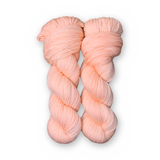 Peaches Color Bar Plush Sock fingering weight yarn, 100g skein