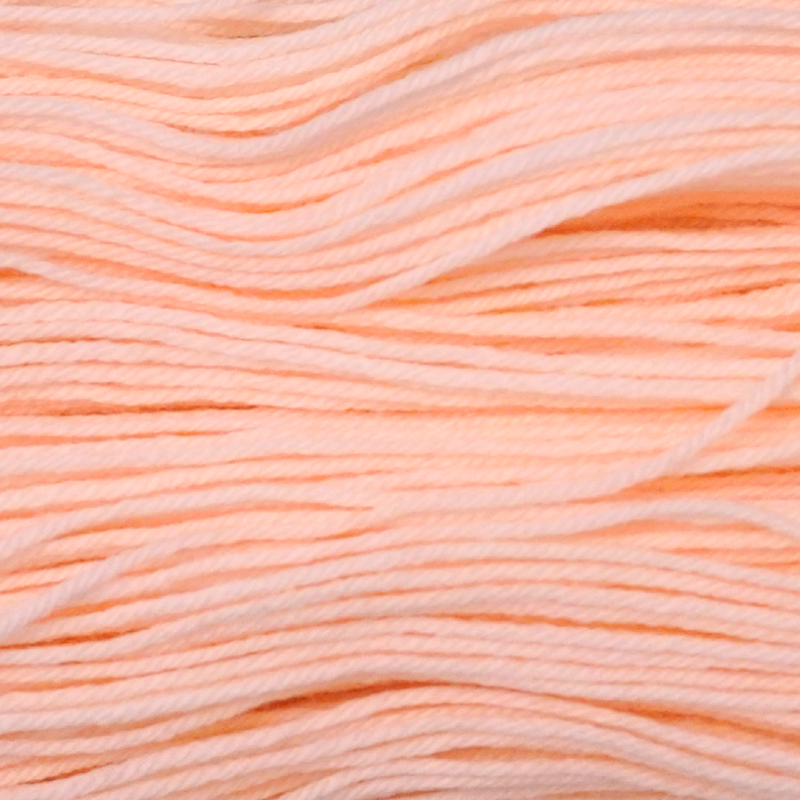 Peaches Color Bar Plush Sock fingering weight yarn, close-up of the color