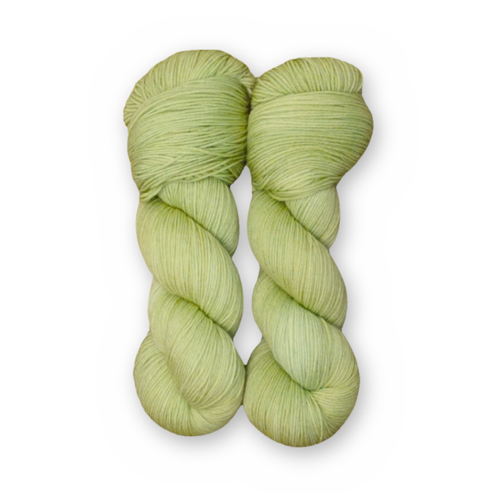Pistachio Sock Set main color: Pistachio Color Bar Plush Sock fingering weight yarn, 100g skein