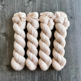 Porcelain Color Bar Plush DK weight yarn, 50g skein