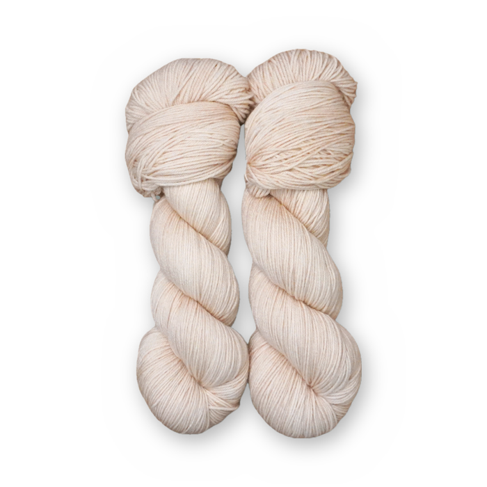 Porcelain Sock Set main color: Porcelain Color Bar Plush Sock fingering weight yarn, 100g skein
