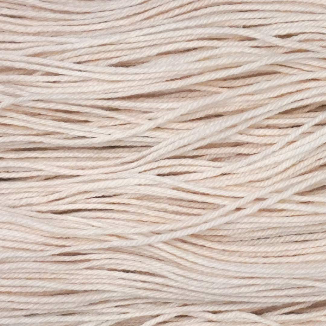 Porcelain Color Bar Plush Sock fingering weight yarn, close-up of the color