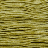 Pressed Olive Color Bar Plush DK weight yarn, close-up of the color