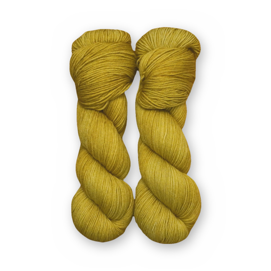 Pressed Olive Color Bar Plush Sock fingering weight yarn, 100g skein