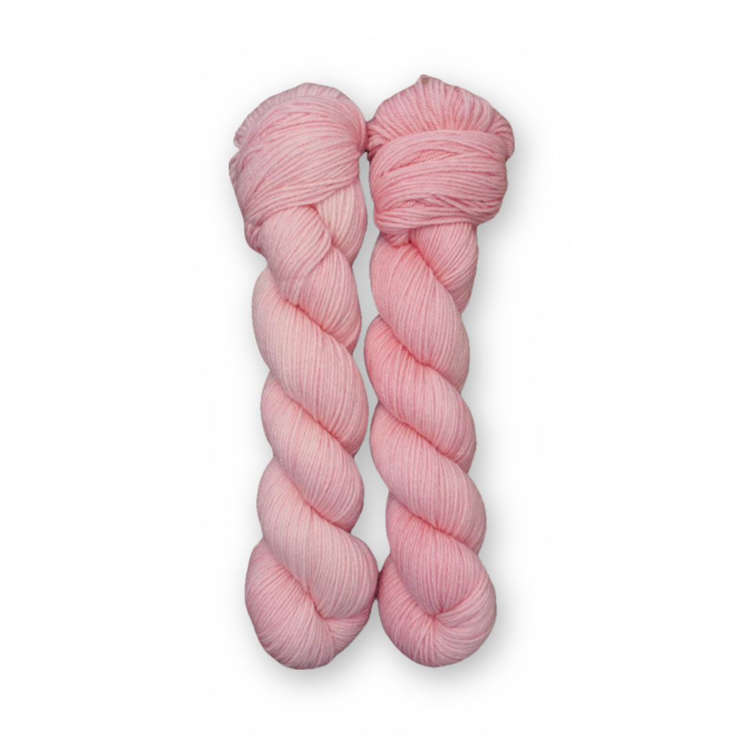 Pressed Petal Color Bar Plush Sock fingering weight yarn, 50g skein shown for color