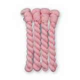 Pressed Petal Color Bar Plush Sock fingering weight yarn, 20g mini skein