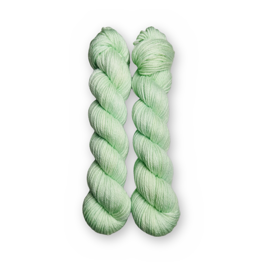 Private Label Color Bar Plush DK weight yarn, 50g skein shown for color