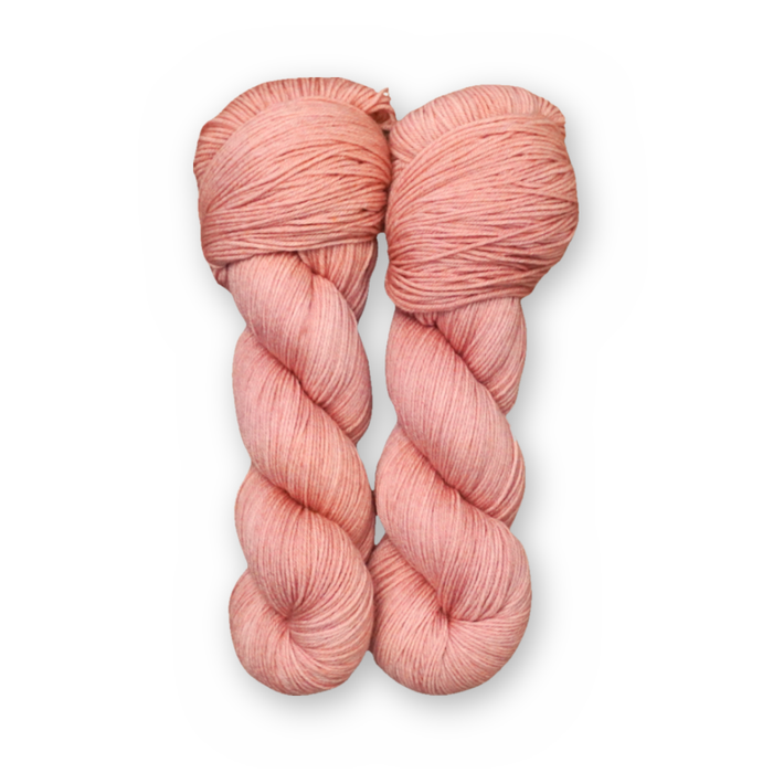 Rose Clay Sock Set main color: Rose Clay Color Bar Plush Sock fingering weight yarn, 100g skein