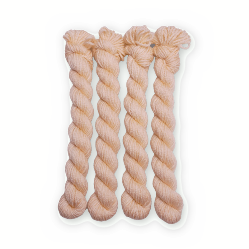 Shortbread Color Bar Plush DK weight yarn, 20g mini skein