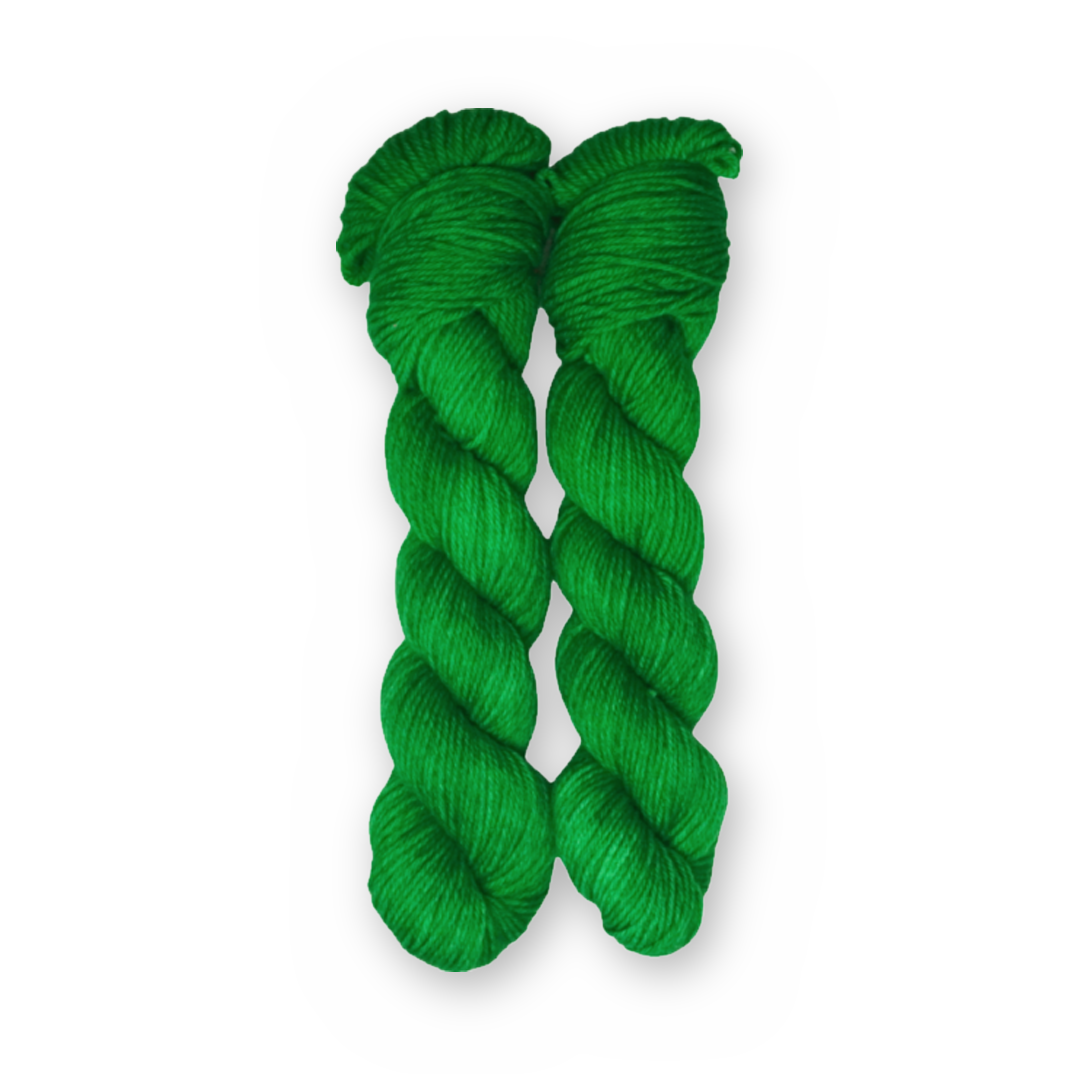 Sour Apple DK Color Quartet main color: Sour Apple Color Bar Plush DK weight yarn, 50g skein