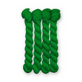 Sour Apple Color Bar Plush Sock fingering weight yarn, 20g mini skein