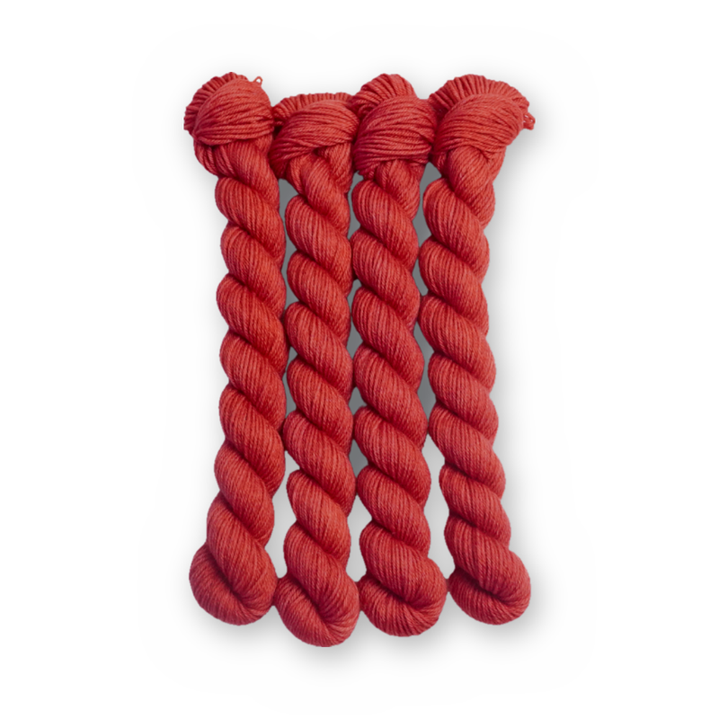 Spore Lore Color Bar Plush Sock fingering weight yarn, 20g mini skein