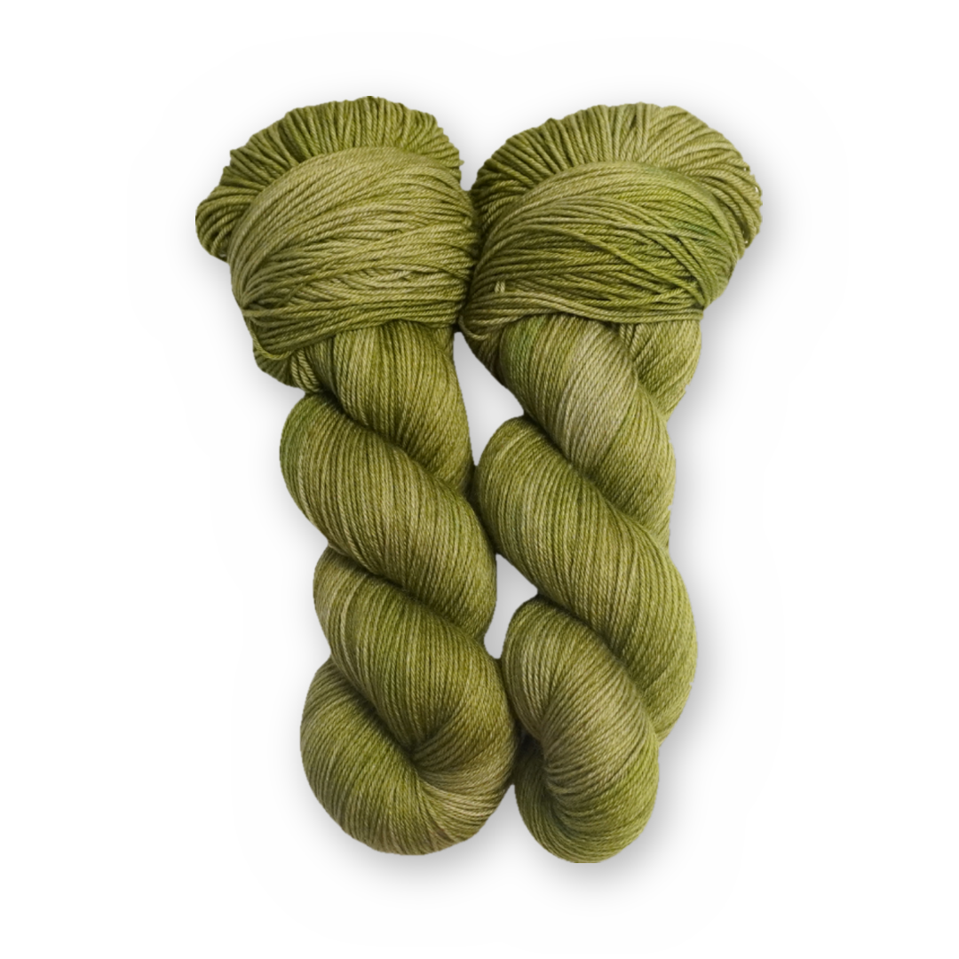Spruce the Juice Sock Set main color: Spruce the Juice Color Bar Plush Sock fingering weight yarn, 100g skein