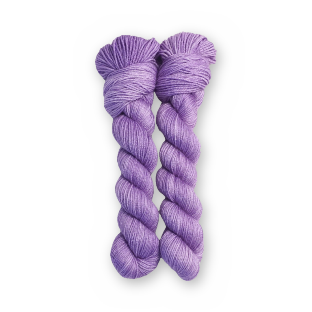 Star Dust Color Bar Plush Sock fingering weight yarn, 50g skein shown for color