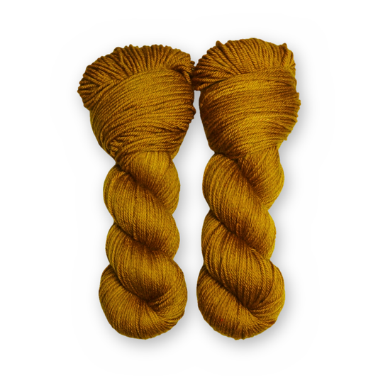 Toffee Color Bar Plush DK weight yarn, 100g skein
