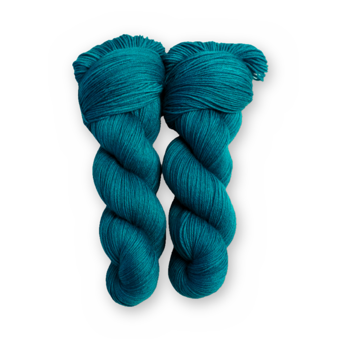 Twilight Pines Sock Set main color: Twilight Pines Color Bar Plush Sock fingering weight yarn, 100g skein