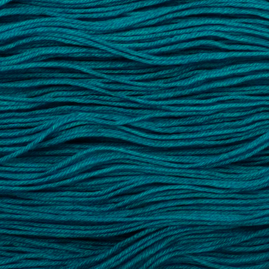Twilight Pines Color Bar Plush Sock fingering weight yarn, close-up of the color