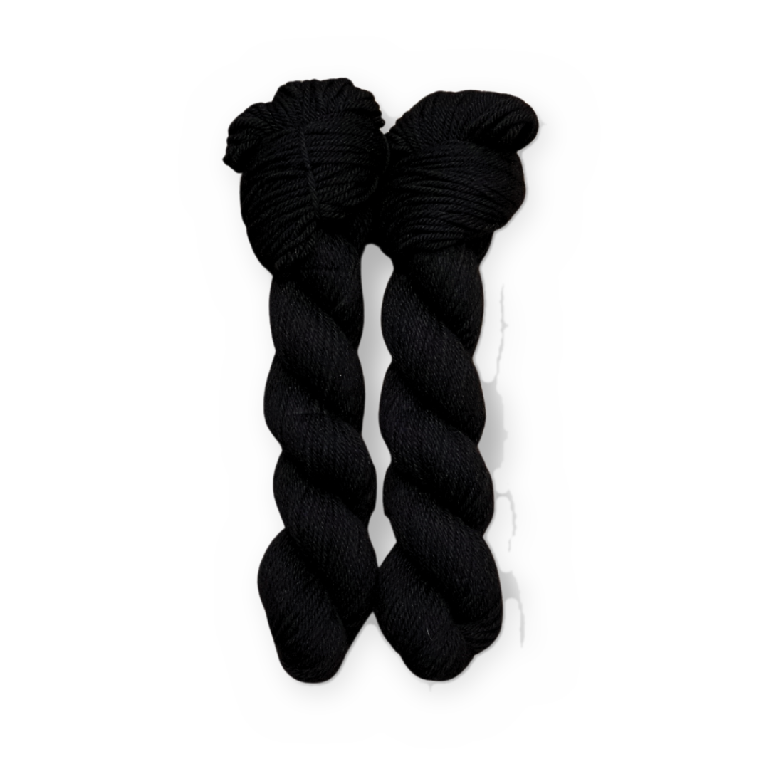 Undead & Fabulous Color Bar Plush DK weight yarn, 50g skein shown for color