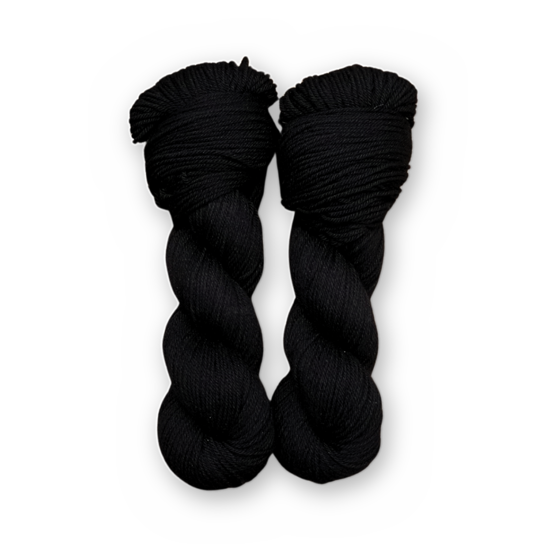 Undead & Fabulous DK Sock Set main color: Undead & Fabulous Color Bar Plush DK weight yarn, 100g skein