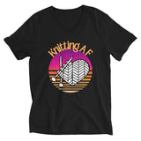 Knitting AF Unisex V-Neck T-Shirt