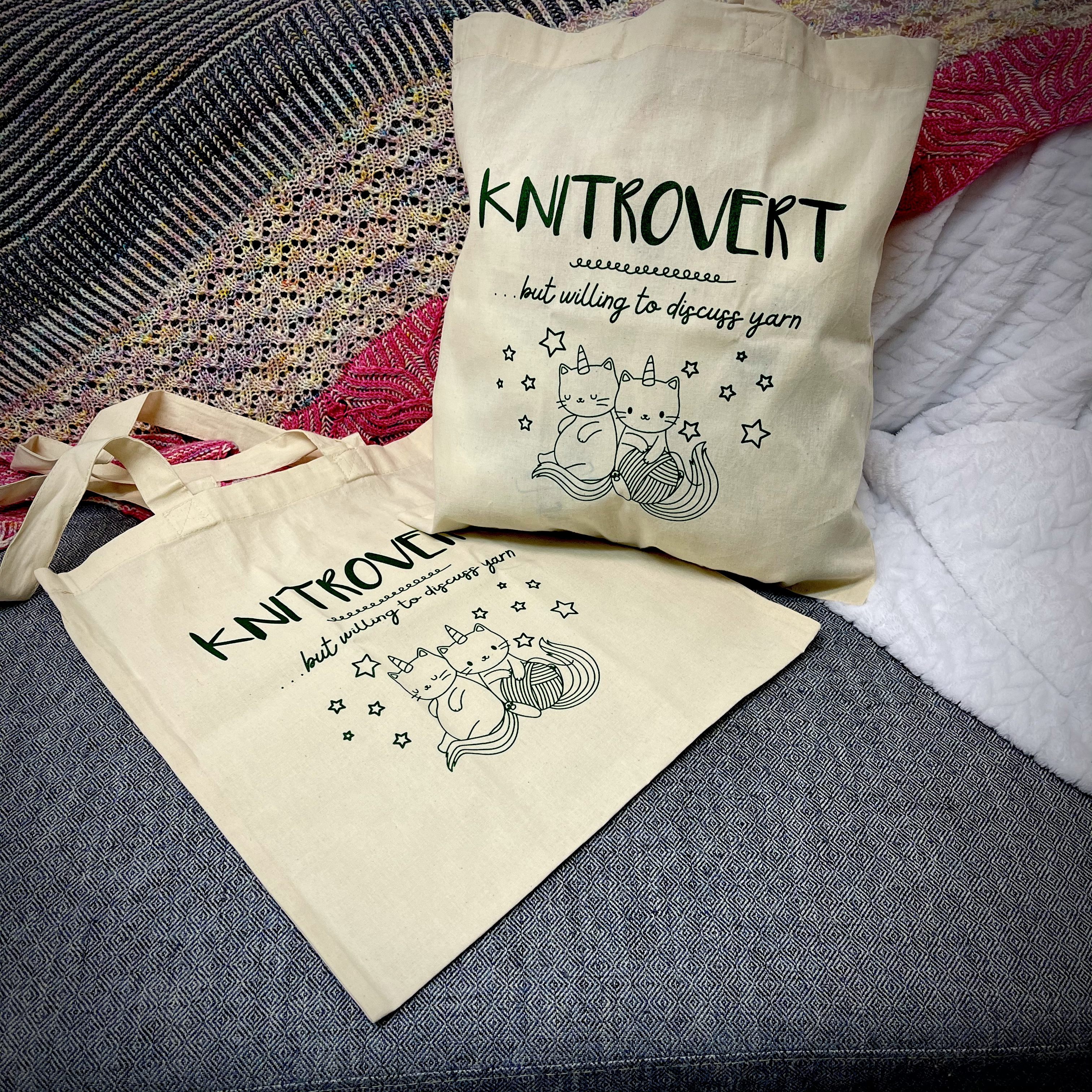 Knitrovert Tote Bag