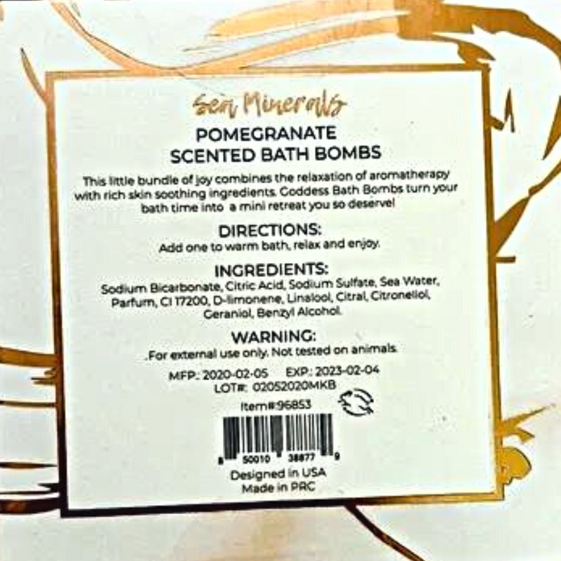 Pomegranate Bath Bombs