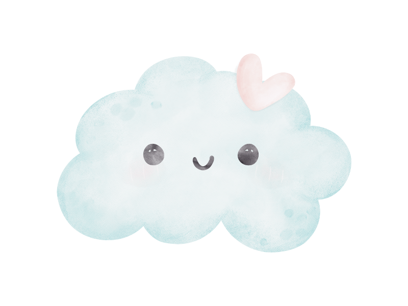 Soft cloud illustration